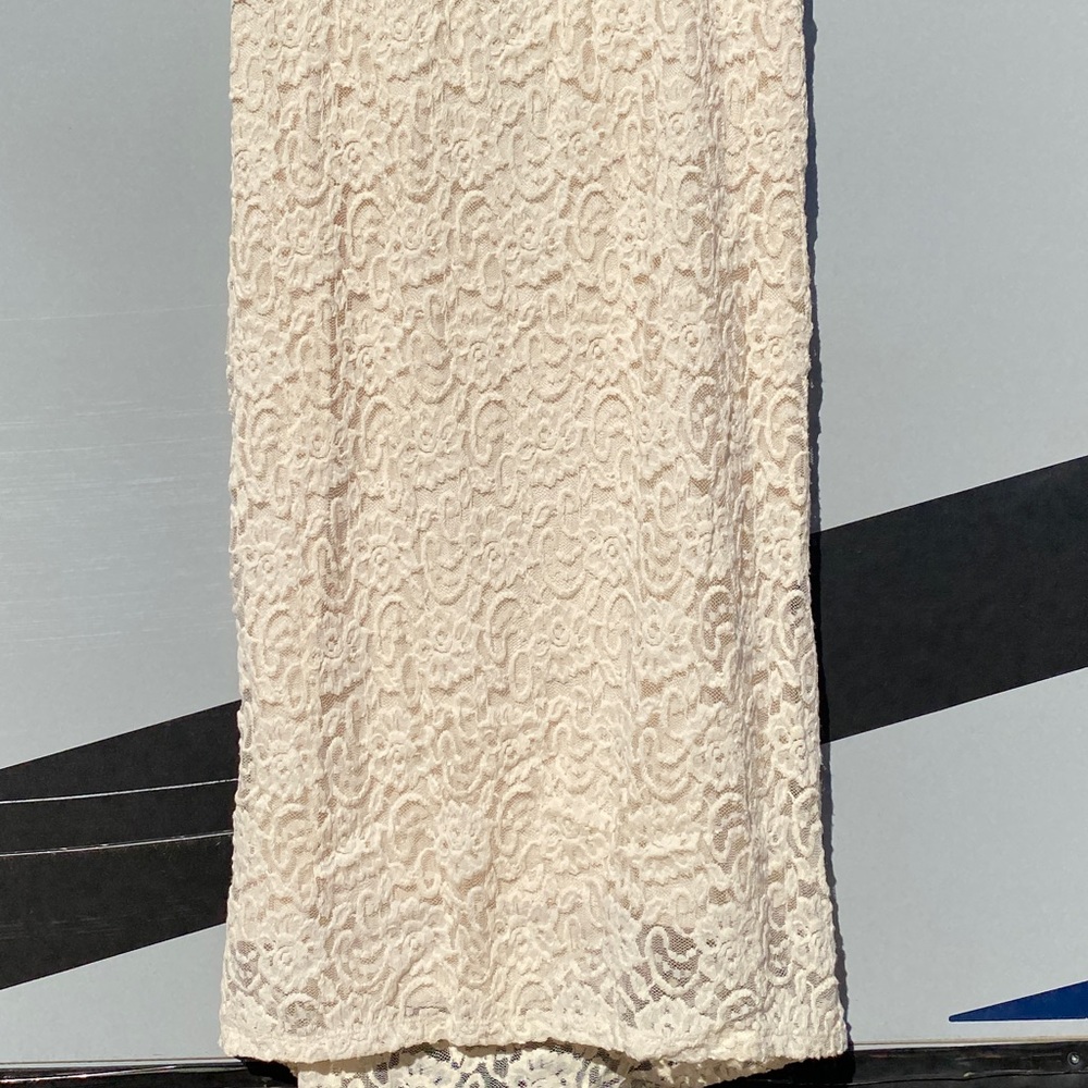 Ivory Crochet midi skirt Torrid Size 3